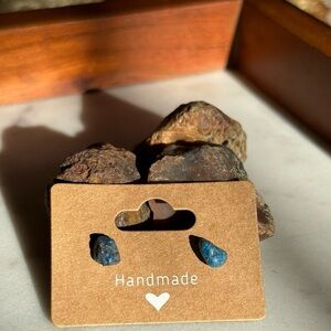 Handmade Raw Chrysocolla Earrings
